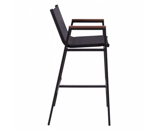 ΣΚΑΜΠΟ ΜΠΑΡ ΑΛΟΥΜΙΝΙΟΥ ΑΝΘΡΑΚΙ ΜΕ POLYWOOD 52 x 58 x 108 εκ. HM5790.02 - ΣΚΑΜΠΩ στο Milonadakis.gr