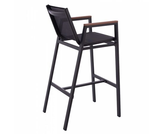 ΣΚΑΜΠΟ ΜΠΑΡ ΑΛΟΥΜΙΝΙΟΥ ΑΝΘΡΑΚΙ ΜΕ POLYWOOD 52 x 58 x 108 εκ. HM5790.02 - ΣΚΑΜΠΩ στο Milonadakis.gr