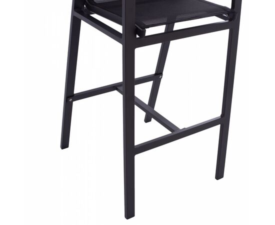 ΣΚΑΜΠΟ ΜΠΑΡ ΑΛΟΥΜΙΝΙΟΥ ΑΝΘΡΑΚΙ ΜΕ POLYWOOD 52 x 58 x 108 εκ. HM5790.02 - ΣΚΑΜΠΩ στο Milonadakis.gr