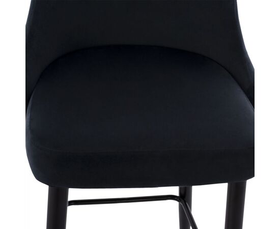 ΣΚΑΜΠΟ ΜΠΑΡ SERENITY HM8519.04 ΒΕΛΟΥΔΟ ΜΑΥΡΟ ΜΕ ΜΕΤΑΛΛΙΚΟ ΣΚΕΛΕΤΟ 53x48x110 εκ. - ΣΚΑΜΠΟ ΜΠΑΡ στο Milonadakis.gr