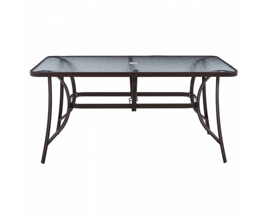 ΤΡΑΠΕΖΙ BRUNO 150X90Χ75Υεκ. ΜΕΤΑΛΛΙΚΟ ΟΡΘΟΓΩΝΙΟ ΚΑΦΕ ΜΕ ΤΡΥΠΑ ΟΜΠΡΕΛΑΣ Φ38 HM5145.12 - ΤΡΑΠΕΖΙΑ ΕΞ. ΧΩΡΟΥ στο Milonadakis.gr