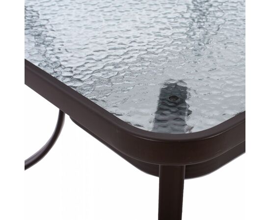ΤΡΑΠΕΖΙ BRUNO 150X90Χ75Υεκ. ΜΕΤΑΛΛΙΚΟ ΟΡΘΟΓΩΝΙΟ ΚΑΦΕ ΜΕ ΤΡΥΠΑ ΟΜΠΡΕΛΑΣ Φ38 HM5145.12 - ΤΡΑΠΕΖΙΑ ΕΞ. ΧΩΡΟΥ στο Milonadakis.gr