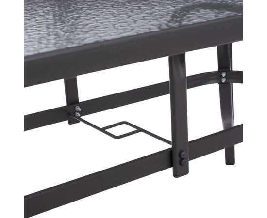 ΤΡΑΠΕΖΙ BRUNO 150X90Χ75Υεκ. ΜΕΤΑΛΛΙΚΟ ΟΡΘΟΓΩΝΙΟ ΓΚΡΙ ΜΕ ΤΡΥΠΑ ΟΜΠΡΕΛΑΣ Φ38  HM5145.11 - ΤΡΑΠΕΖΙΑ ΕΞ. ΧΩΡΟΥ στο Milonadakis.gr