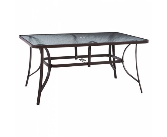 ΤΡΑΠΕΖΙ BRUNO 150X90Χ75Υεκ. ΜΕΤΑΛΛΙΚΟ ΟΡΘΟΓΩΝΙΟ ΚΑΦΕ ΜΕ ΤΡΥΠΑ ΟΜΠΡΕΛΑΣ Φ38 HM5145.12 - ΤΡΑΠΕΖΙΑ ΕΞ. ΧΩΡΟΥ στο Milonadakis.gr