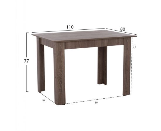 ΤΡΑΠΕΖΙ ΚΟΥΖΙΝΑΣ HM2428.05, 110x80x77Υεκ., SONOMA OAK TRUFFLE - ΤΡΑΠΕΖΙΑ ΚΟΥΖΙΝΑΣ στο Milonadakis.gr