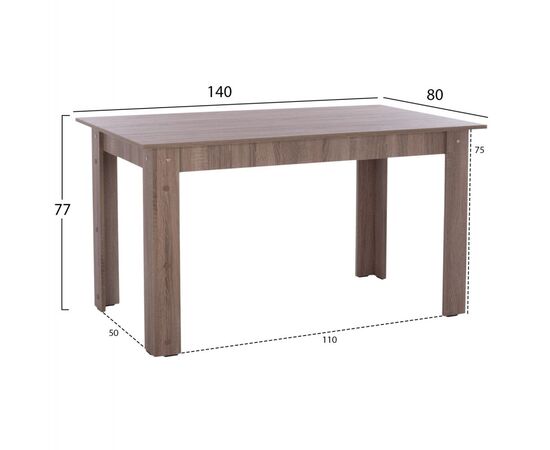 ΤΡΑΠΕΖΙ ΚΟΥΖΙΝΑΣ KELVIN, 140x80x77Υ εκ., SONAMA OAK TRUFFLE, HM2429.05 - ΤΡΑΠΕΖΙΑ ΚΟΥΖΙΝΑΣ στο Milonadakis.gr