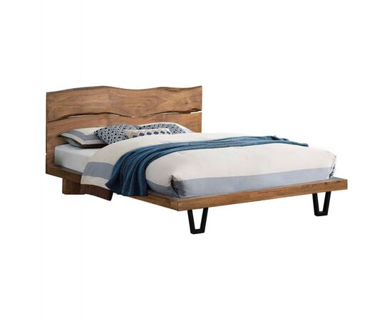 ΚΡΕΒΑΤΙ NICOLE HM8218.11 ΑΠΟ ΜΑΣΙΦ ΞΥΛΟ ΑΚΑΚΙΑΣ 212,5x180x106εκ. ΓΙΑ ΣΤΡΩΜΑ 160Χ200 - ΚΡΕΒΑΤΙΑ στο Milonadakis.gr