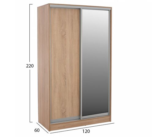 ΝΤΟΥΛΑΠΑ ΣΥΡΟΜΕΝΗ ADLER ΜΕΛΑΜΙΝΗΣ 120x60x220Yεκ. ΔΙΦΥΛΛΗ SONAMA ΜΕ ΚΑΘΡΕΠΤΗ HM2460.01 - ΝΤΟΥΛΑΠΕΣ στο Milonadakis.gr