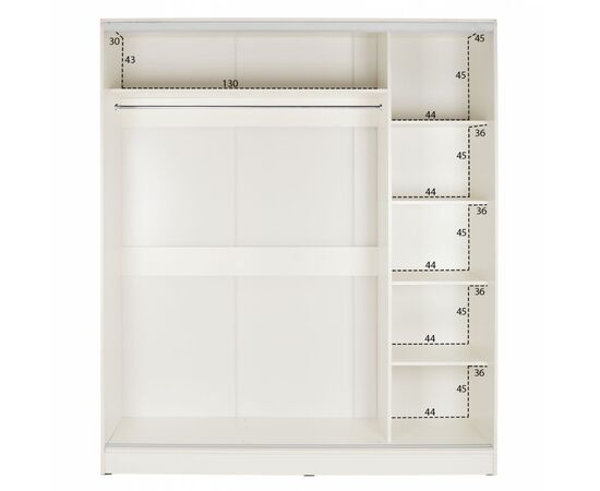 ΝΤΟΥΛΑΠΑ ΣΥΡΟΜΕΝΗ ADLER ΜΕΛΑΜΙΝΗΣ 120x60x220Yεκ. ΔΙΦΥΛΛΗ ΛΕΥΚΗ ΜΕ ΚΑΘΡΕΠΤΗ HM2460.03 - ΝΤΟΥΛΑΠΕΣ στο Milonadakis.gr