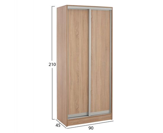 ΝΤΟΥΛΑΠΑ ΣΥΡΟΜΕΝΗ ADLER ΜΕΛΑΜΙΝΗΣ 90x45x210Yεκ. SONAMA OAK 2ΦΥΛΛΗ HM2436.01 - ΝΤΟΥΛΑΠΕΣ στο Milonadakis.gr