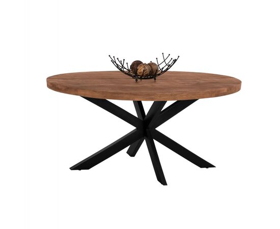 ΤΡΑΠΕΖΙ LEVINHO HM8482.11 OVAL 6εκ.ΠΑΧΟΣ ΜΑΣΙΦ ΞΥΛΟ MANGO 160x90x77Υ εκ. - ΤΡΑΠΕΖΙΑ ΚΟΥΖΙΝΑΣ στο Milonadakis.gr