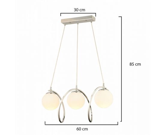 ΦΩΤΙΣΤΙΚΟ ΟΡΟΦΗΣ ΑΣΗΜΙ 3ΦΩΤΟ HM7384.03  60x85cm - ΦΩΤΙΣΤΙΚΑ ΟΡΟΦΗΣ στο Milonadakis.gr