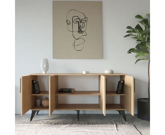 ΜΠΟΥΦΕΣ ΣΕ ΦΥΣΙΚΟ ΧΡΩΜΑ HM9252.01 160x41x79 εκ. - ΜΠΟΥΦΕΔΕΣ-ΚΟΝΣΟΛΕΣ στο Milonadakis.gr