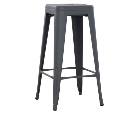 ΣΚΑΜΠΟ BAR ΜΕΤΑΛΛΙΚΟ MELITA ΣΕ ΓΚΡΙ HM8642.10 43x43x78εκ. - ΣΚΑΜΠΟ ΜΠΑΡ στο Milonadakis.gr