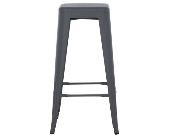 ΣΚΑΜΠΟ BAR ΜΕΤΑΛΛΙΚΟ MELITA ΣΕ ΓΚΡΙ HM8642.10 43x43x78εκ. - ΣΚΑΜΠΟ ΜΠΑΡ στο Milonadakis.gr