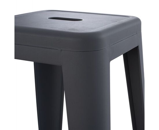 ΣΚΑΜΠΟ BAR ΜΕΤΑΛΛΙΚΟ MELITA ΣΕ ΓΚΡΙ HM8642.10 43x43x78εκ. - ΣΚΑΜΠΟ ΜΠΑΡ στο Milonadakis.gr