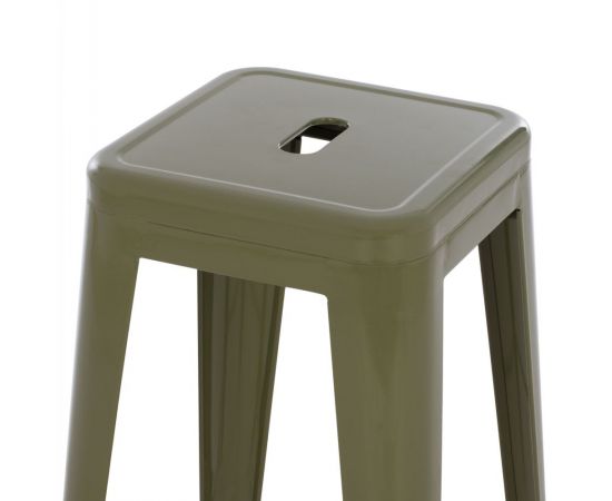 ΣΚΑΜΠΟ BAR ΜΕΤΑΛΛΙΚΟ MELITA ΣΕ DARK OLIVE GREEN HM8642.03 43x43x78 εκ. - ΣΚΑΜΠΟ ΜΠΑΡ στο Milonadakis.gr