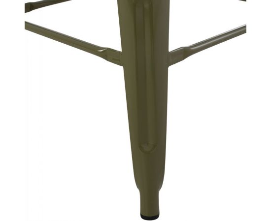 ΣΚΑΜΠΟ BAR ΜΕΤΑΛΛΙΚΟ MELITA ΣΕ DARK OLIVE GREEN HM8642.03 43x43x78 εκ. - ΣΚΑΜΠΟ ΜΠΑΡ στο Milonadakis.gr