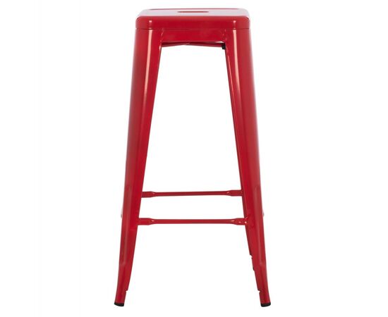 ΣΚΑΜΠΟ BAR ΜΕΤΑΛΛΙΚΟ MELITA ΣΕ ΚΟΚΚΙΝΟ HM8642.04 43x43x78Y εκ. - ΣΚΑΜΠΟ ΜΠΑΡ στο Milonadakis.gr