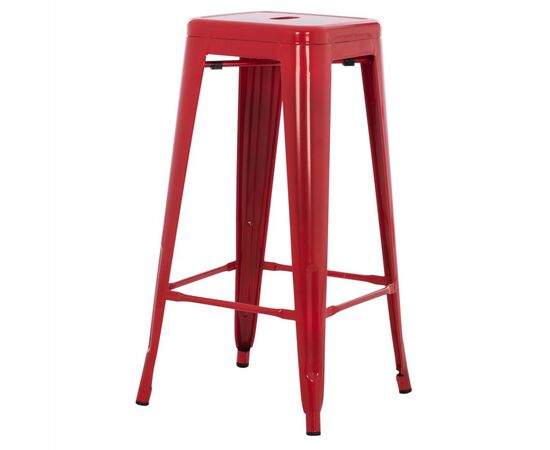 ΣΚΑΜΠΟ BAR ΜΕΤΑΛΛΙΚΟ MELITA ΣΕ ΚΟΚΚΙΝΟ HM8642.04 43x43x78Y εκ. - ΣΚΑΜΠΟ ΜΠΑΡ στο Milonadakis.gr