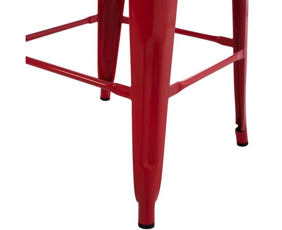 ΣΚΑΜΠΟ BAR ΜΕΤΑΛΛΙΚΟ MELITA ΣΕ ΚΟΚΚΙΝΟ HM8642.04 43x43x78Y εκ. - ΣΚΑΜΠΟ ΜΠΑΡ στο Milonadakis.gr