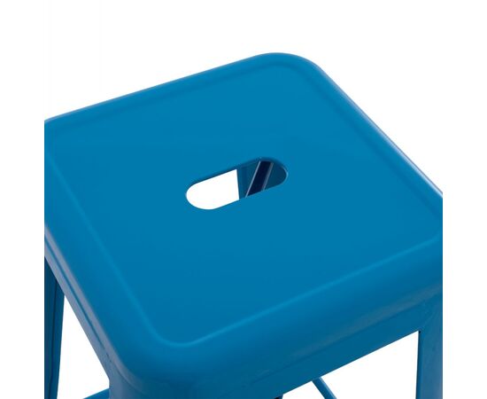 ΣΚΑΜΠΟ BAR ΜΕΤΑΛΛΙΚΟ MELITA ΣΕ ΜΠΛΕ HM8642.08 43x43x78 εκ. - ΣΚΑΜΠΟ ΜΠΑΡ στο Milonadakis.gr