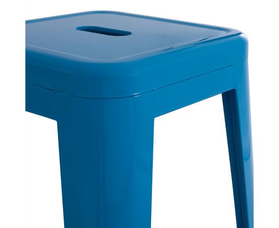 ΣΚΑΜΠΟ BAR ΜΕΤΑΛΛΙΚΟ MELITA ΣΕ ΜΠΛΕ HM8642.08 43x43x78 εκ. - ΣΚΑΜΠΟ ΜΠΑΡ στο Milonadakis.gr