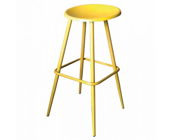 ΣΚΑΜΠΩ ΜΠΑΡ ΜΕΤΑΛΛΙΚΟ ΚΙΤΡΙΝΟ TS376 42X42X73 εκ. - ΣΚΑΜΠΟ ΜΠΑΡ στο Milonadakis.gr