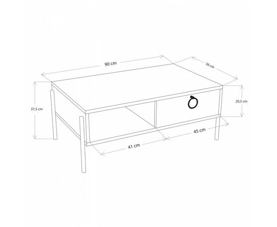 ΤΡΑΠΕΖΙ ΣΑΛΟΝΙΟΥ SONAMA ΛΕΥΚΟ HM9247.01 90x56x37,6 εκ. - ΤΡΑΠΕΖΑΚΙΑ ΣΑΛΟΝΙΟΥ στο Milonadakis.gr