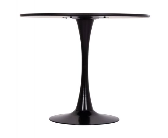 ΤΡΑΠΕΖΙ ΣΤΡΟΓΓΥΛΟ BROLIN HM18141.02 MDF TOP-ΒΑΣΗ ΜΕΤΑΛΛΙΚΗ--ΜΑΥΡΟ Φ90x73Υεκ - ΤΡΑΠΕΖΙΑ ΚΟΥΖΙΝΑΣ στο Milonadakis.gr