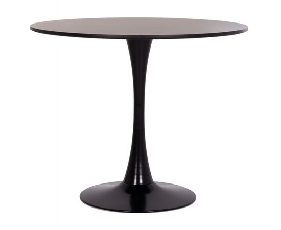 ΤΡΑΠΕΖΙ ΣΤΡΟΓΓΥΛΟ BROLIN HM18141.02 MDF TOP-ΒΑΣΗ ΜΕΤΑΛΛΙΚΗ--ΜΑΥΡΟ Φ90x73Υεκ - ΤΡΑΠΕΖΙΑ ΚΟΥΖΙΝΑΣ στο Milonadakis.gr