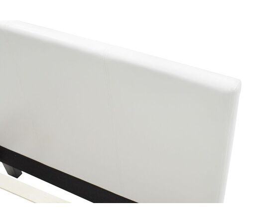 Κρεβάτι Nevil pakoworld 100x200 PU χρώμα λευκό ματ - ΚΡΕΒΑΤΙΑ στο Milonadakis.gr