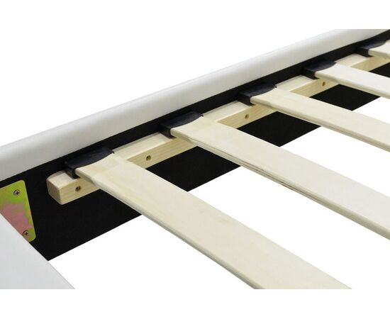 Κρεβάτι Nevil pakoworld 100x200 PU χρώμα λευκό ματ - ΚΡΕΒΑΤΙΑ στο Milonadakis.gr