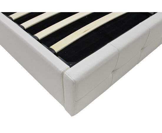 Κρεβάτι Roi pakoworld 160x200 PU λευκό ματ + αποθηκευτικό χώρο - ΚΡΕΒΑΤΙΑ στο Milonadakis.gr