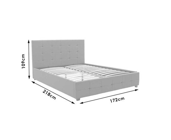 Κρεβάτι Roi pakoworld 160x200 PU λευκό ματ + αποθηκευτικό χώρο - ΚΡΕΒΑΤΙΑ στο Milonadakis.gr