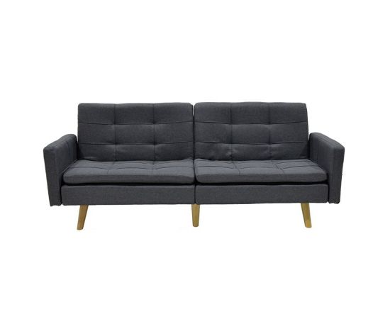 Καναπές-κρεβάτι Flexible pakoworld σε ανθρακί ύφασμα 198x87x76εκ - ΚΑΝΑΠΕΔΕΣ-ΣΑΛΟΝΙΑ στο Milonadakis.gr