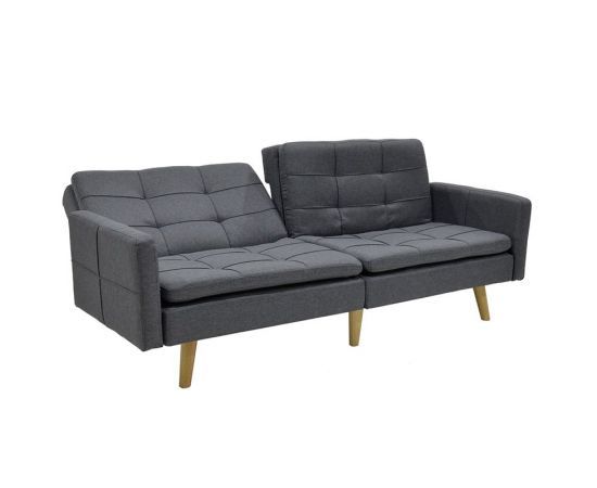 Καναπές-κρεβάτι Flexible pakoworld σε ανθρακί ύφασμα 198x87x76εκ - ΚΑΝΑΠΕΔΕΣ-ΣΑΛΟΝΙΑ στο Milonadakis.gr