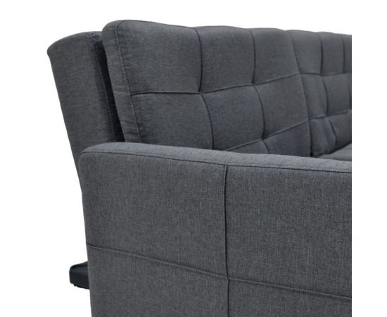 Καναπές-κρεβάτι Flexible pakoworld σε ανθρακί ύφασμα 198x87x76εκ - ΚΑΝΑΠΕΔΕΣ-ΣΑΛΟΝΙΑ στο Milonadakis.gr