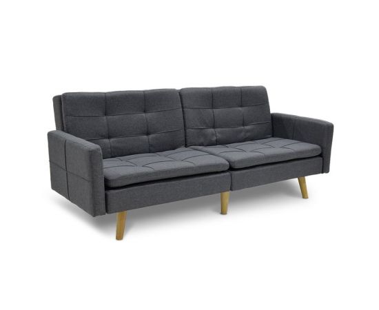 Καναπές-κρεβάτι Flexible pakoworld σε ανθρακί ύφασμα 198x87x76εκ - ΚΑΝΑΠΕΔΕΣ-ΣΑΛΟΝΙΑ στο Milonadakis.gr