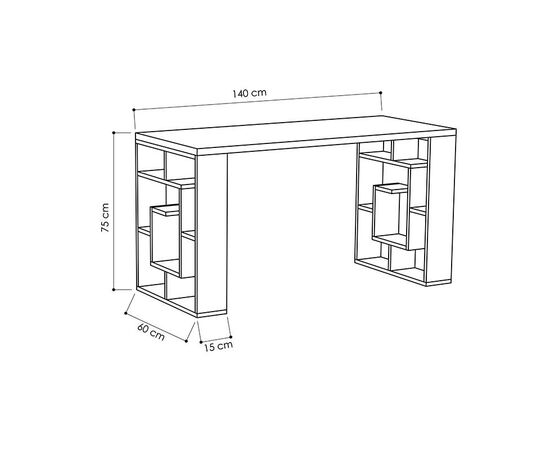 Γραφείο Labirent pakoworld λευκό 140x60x75εκ - ΓΡΑΦΕΙΑ στο Milonadakis.gr