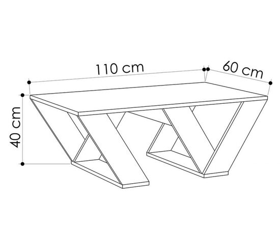 Τραπέζι σαλονιού PIPRA pakoworld σε χρώμα λευκό 110x60x40 - ΤΡΑΠΕΖΑΚΙΑ ΣΑΛΟΝΙΟΥ στο Milonadakis.gr