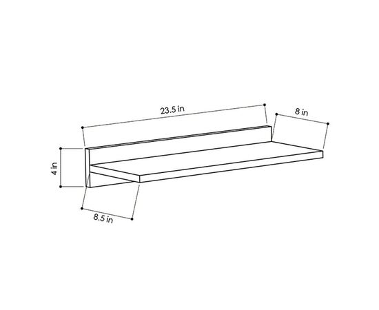 Ραφιέρα τοίχου Duz pakoworld χρώμα φυσικό 60x22x10εκ - ΡΑΦΙΑ ΤΟΙΧΟΥ στο Milonadakis.gr