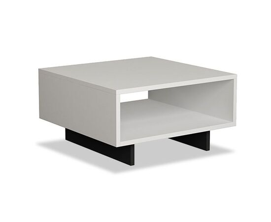 Τραπέζι σαλονιού Hola pakoworld antique λευκό-ανθρακί 60x60x32εκ - ΤΡΑΠΕΖΑΚΙΑ ΣΑΛΟΝΙΟΥ στο Milonadakis.gr