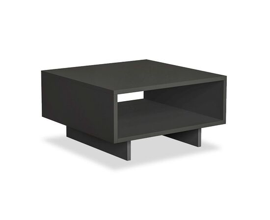Τραπέζι σαλονιού Hola pakoworld ανθρακί 60x60x32εκ - ΤΡΑΠΕΖΑΚΙΑ ΣΑΛΟΝΙΟΥ στο Milonadakis.gr
