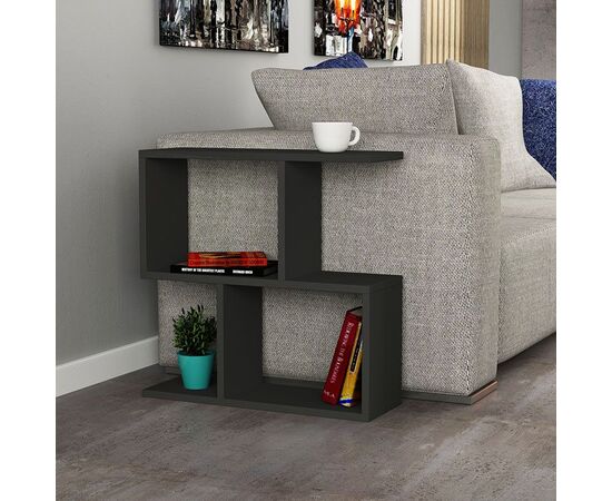Βοηθητικό τραπέζι Homemania pakoworld χρώμα ανθρακί 60x20x60εκ - ΒΟΗΘΗΤΙΚΑ ΤΡΑΠΕΖΑΚΙΑ στο Milonadakis.gr