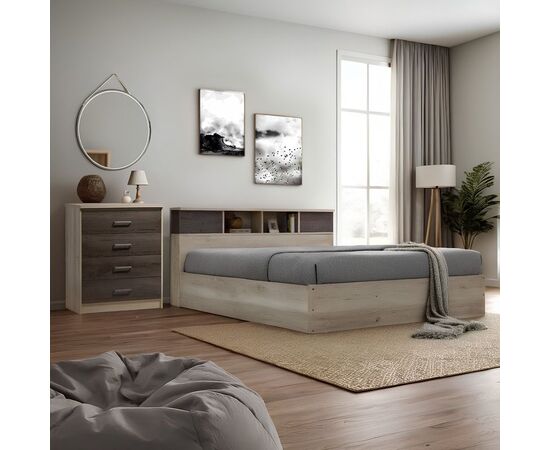 Κρεβάτι OLYMPUS pakoworld χρώμα castillo-toro 160x200εκ - ΚΡΕΒΑΤΙΑ στο Milonadakis.gr