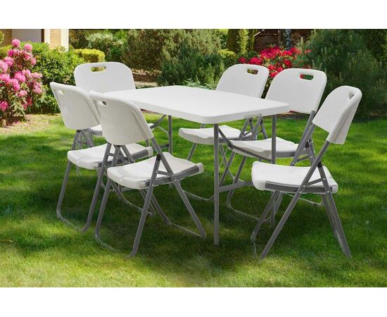 Τραπέζι catering Rodeo pakoworld πτυσσόμενο-βαλίτσα λευκό 122x60x74εκ - ΕΠΙΠΛΑ CATERING - ΣΥΝΕΔΡΙΟΥ στο Milonadakis.gr