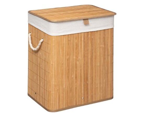 Καλάθι απλύτων Natural pakoworld χρώμα φυσικό-λευκό 40x30x50εκ - ΟΡΓΑΝΩΣΗ ΣΠΙΤΙΟΥ στο Milonadakis.gr