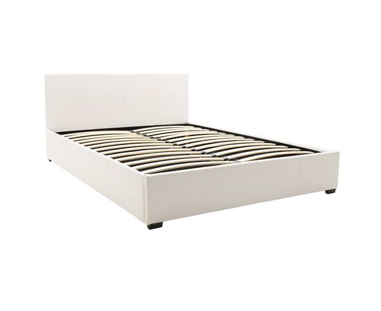 Κρεβάτι Norse pakoworld  pu λευκό με αποθηκευτικό χώρο 160x200εκ - ΚΡΕΒΑΤΙΑ στο Milonadakis.gr