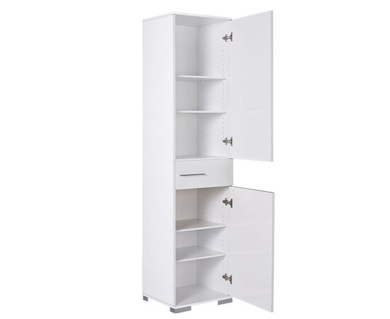 Ντουλάπι-στήλη Chad pakoworld με συρτάρι λευκό gloss 45x40x187εκ - ΟΡΓΑΝΩΣΗ ΣΠΙΤΙΟΥ στο Milonadakis.gr